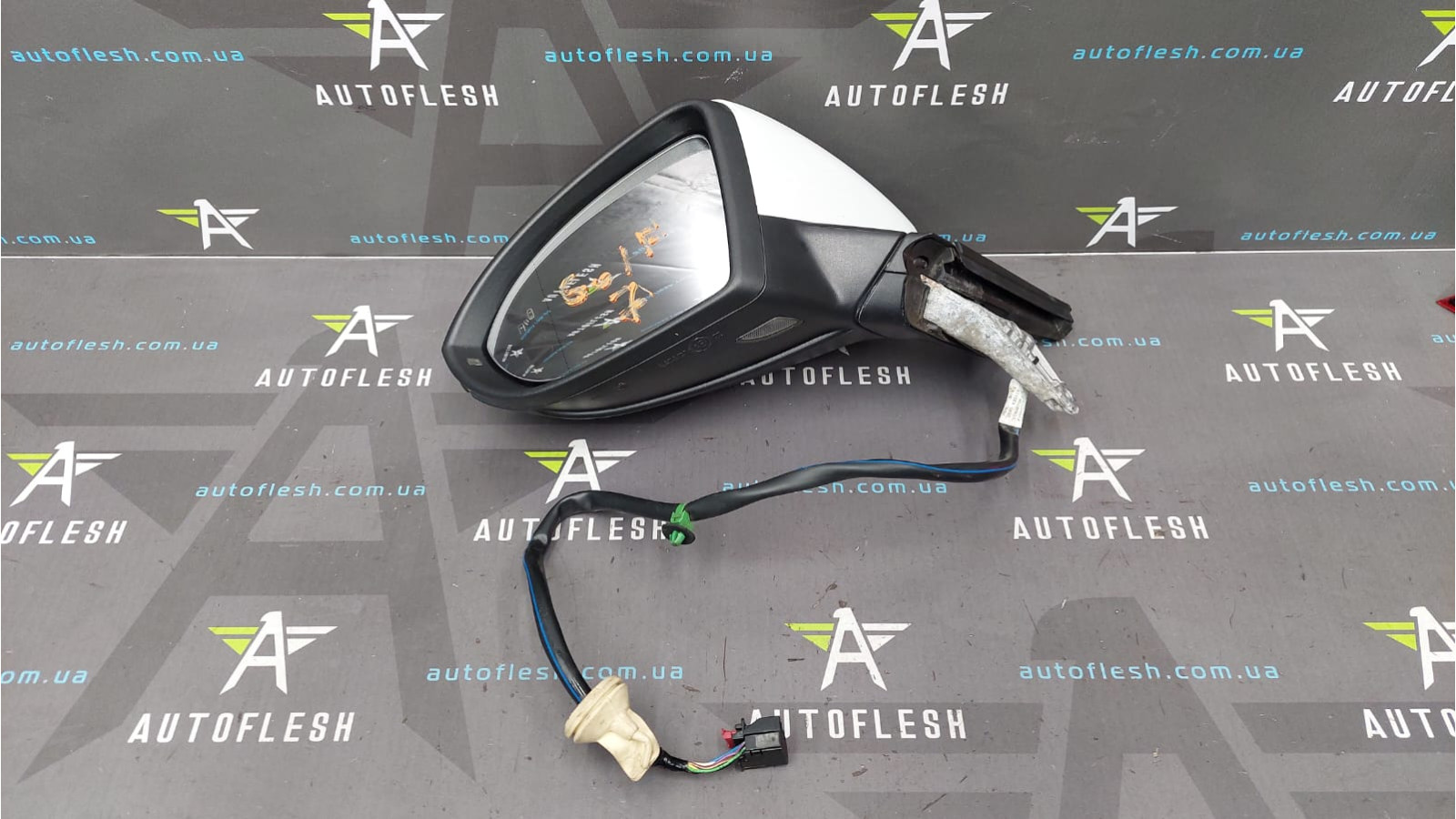 Зеркало левое 5G1857501GG 9pin, Side Assist Volkswagen Golf 7 гольф 7 бу